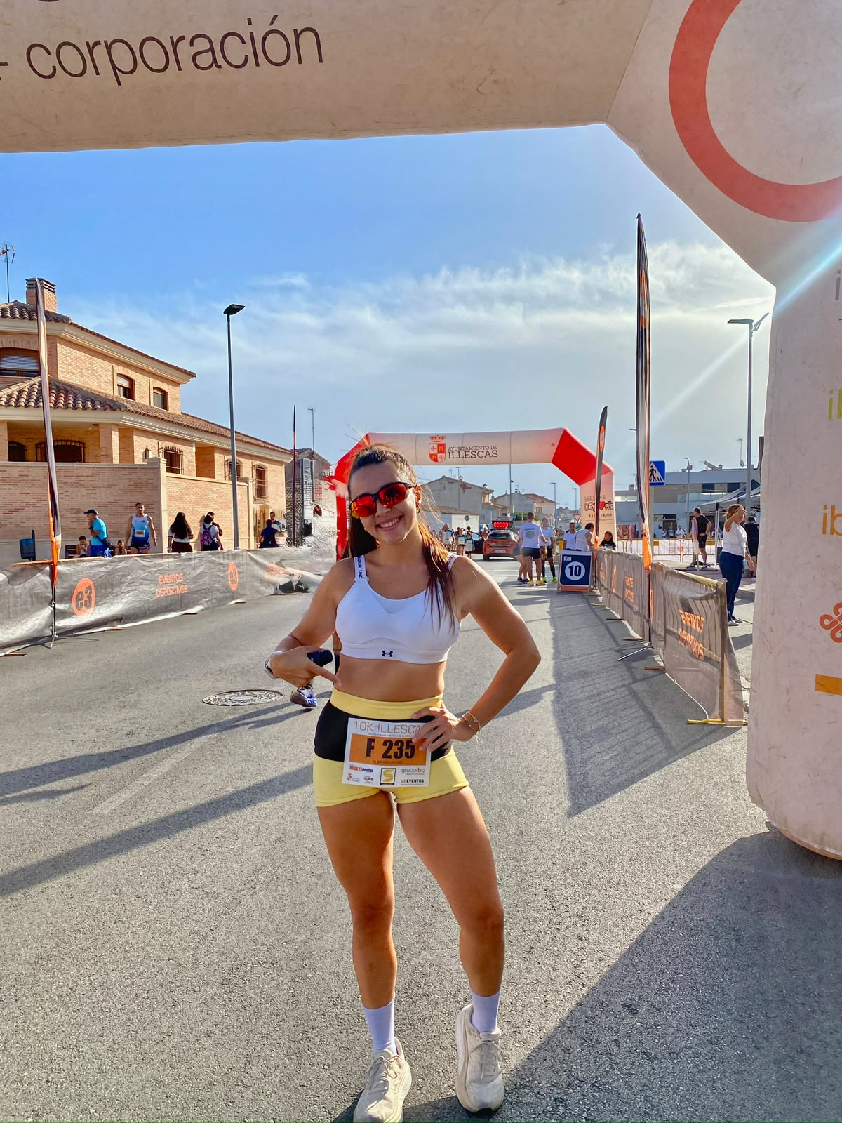 Alba Rodríguez en la carrera de Illescas