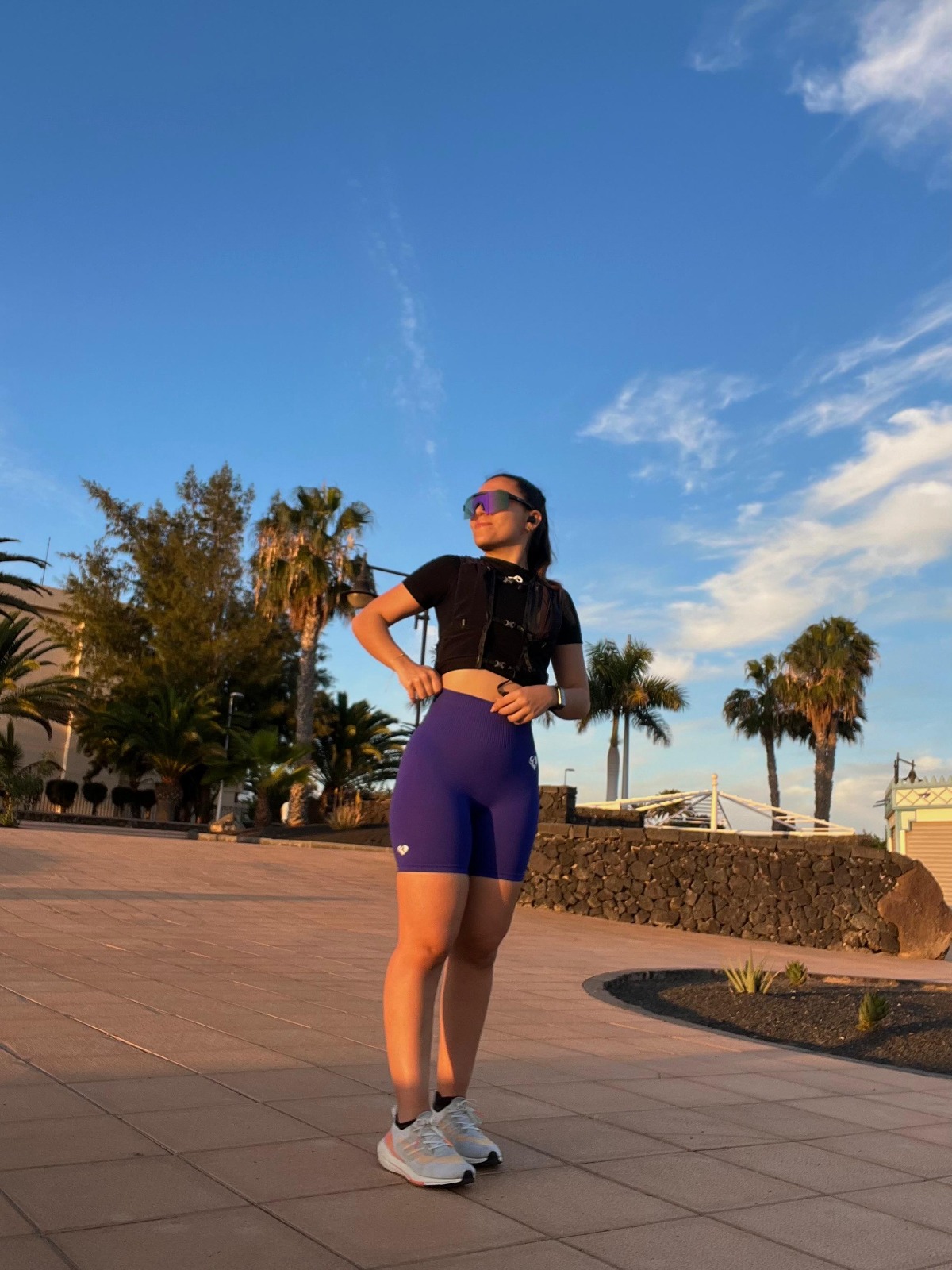 María Sancha practicando running