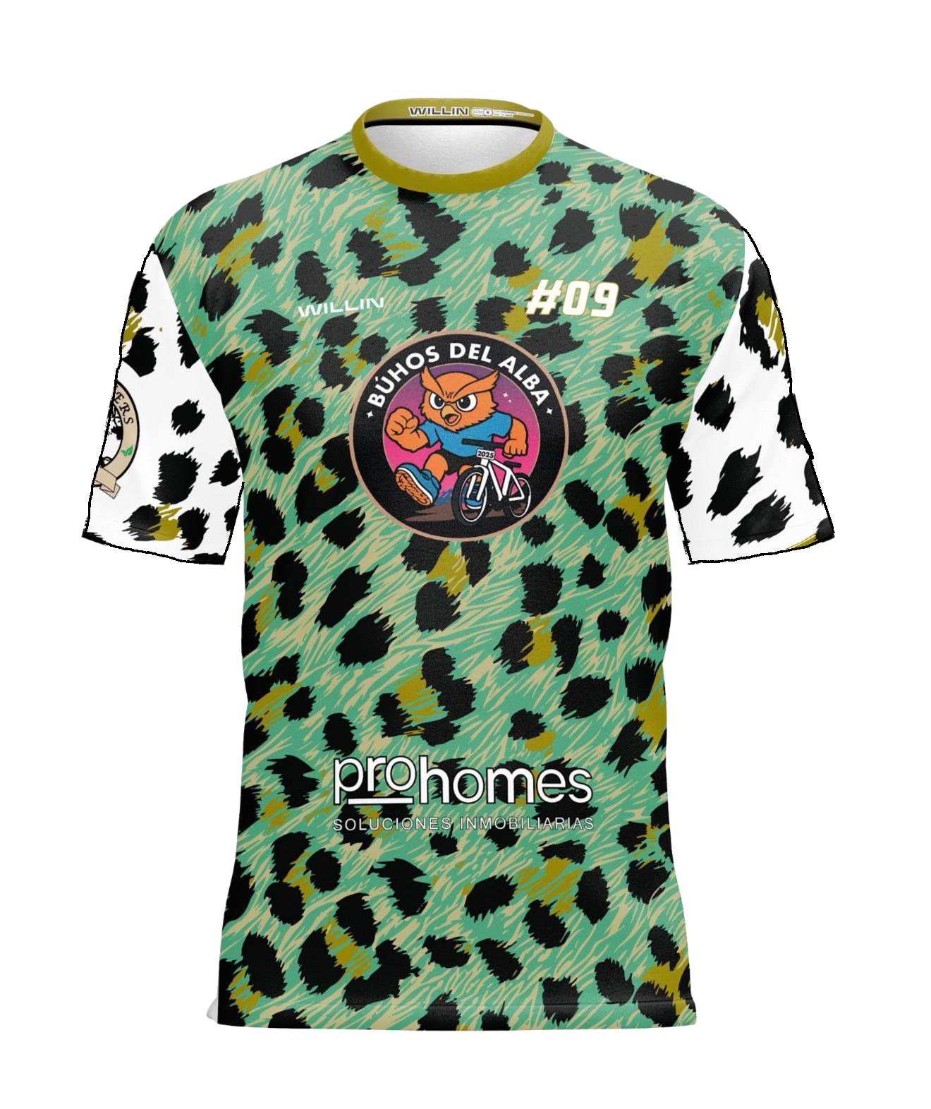 Parte delantera de la camiseta de Búhos del Alba